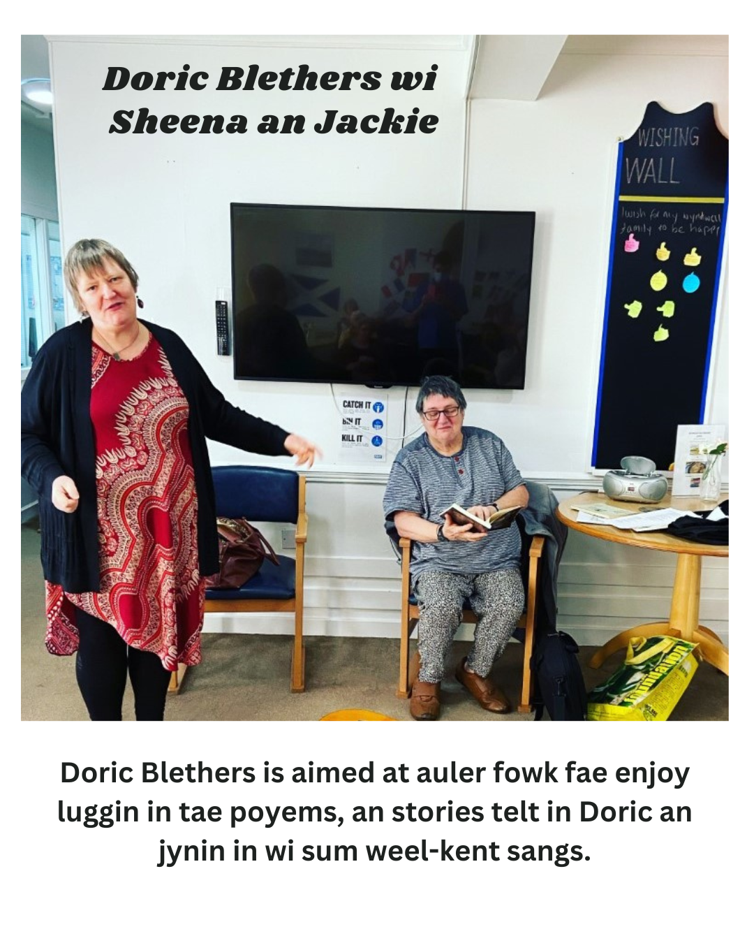 Doric Books seeks fundin fur “Doric Blethers” project tae engage auld folk across Aiberdeenshire